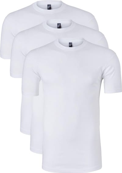 Actie 3-pack: Alan Red T-shirts Virginia, O-hals, wit, Maat L