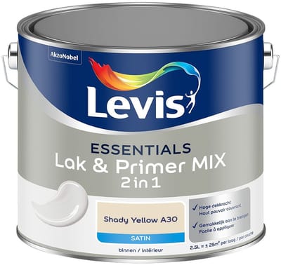 Levis - Essentials Lak & Primer Mix - Shady Yellow A30 - Mengverf - 2,5 L