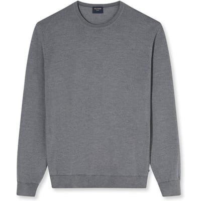 Olymp Trui O-Hals Wol Grijs - Maat XXL - Heren - Pullovers