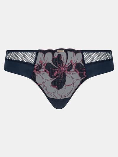 Chantelle - Fleurs Signature Revealing Shorty Sailing Blue - maat 40 - Blauw/Roze