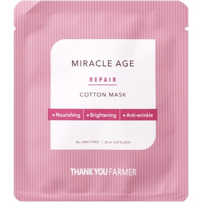[Deal] THANK YOU FARMER - Miracle Age Repair Cotton Mask - 1stuk