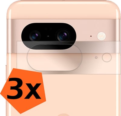 Camera Lens Protector - 3 Stuks - Geschikt voor Google Pixel 8 - Camera Screenprotector - Gehard Glas - Beschermglas - Tempered Glass - Screen Protector
