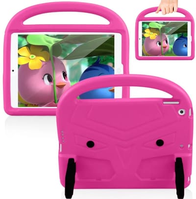EtuiTab Kids Armor - Tablethoes - Geschikt voor Apple iPad 10.2 7/8/9 Gen - Roze - Stevig en Praktisch