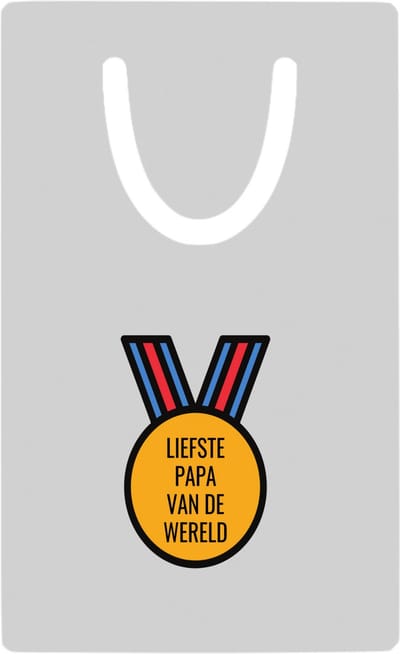 Hacebo® - liefste papa van de wereld metalen boekenlegger- Papa - de liefste vader - vader cadeautjes - vaderdag - verjaardagscadeau - verjaardag - cadeau - geschenk - kado - gift - vader artikelen Bladwijzer boekenleggers - 7.6 cm x 5cm