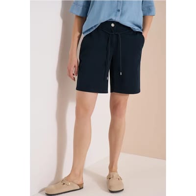 Mid Waist shorts met wijde pijpen in Loose Fit