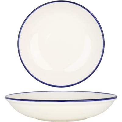 Rinart Diepbord - Blue Edge - Porselein - 20 cm (650cc) - set van 6