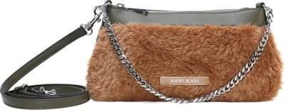 JOOP! Schoudertas Domenica Wool Paolina Shoulderbag Olive Night Veelkleurig