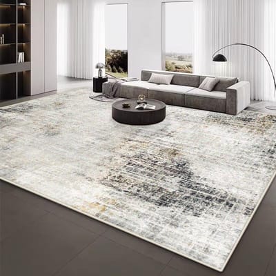 Décoration Moderne Grands Tapis de Salon Abstraits Luxe Maison Canapé Tapis Antidérapant Chambre Vestiaire Facile à Nettoyer Tapis de Sol Pelucheux 80*160cm
