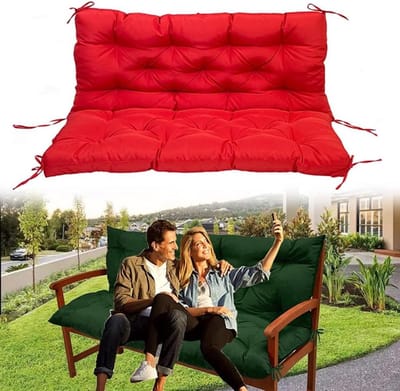 Tuinbankkussen - Zitkussen Bank - Buiten Ontspannen - 10 cm Dik - 152 x 1016 cm - Rood