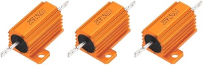 Set Spoelweerstanden - Componenten 25W - Elektronica Reparatie - Aluminium Behuizing - 150 Ohm 5% - Goud