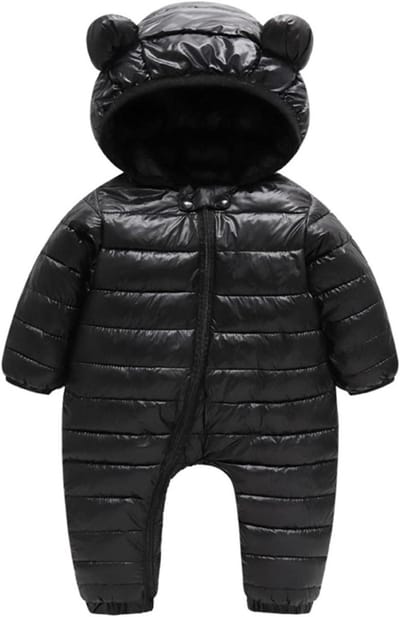 Baby Winterjas - Overalls Pak - Warm Blijven - Met Oren - Newborn Maat - Blauw