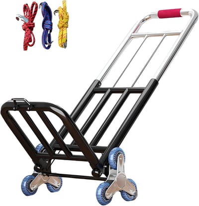 Steekwagen 6 wielen - Dolly kar Transportkar - Meubels verplaatsen - Opvouwbaar S-ontwerp - Niet gespecificeerd - Kristal