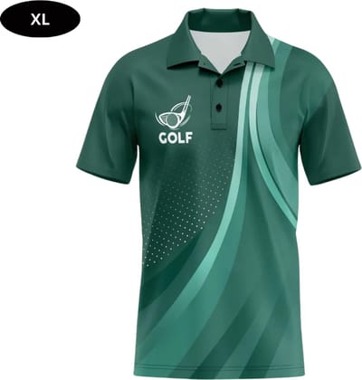 Bovista Golf Shirt Heren - T-shirt - Golfkleding - Golfen - Golf Accessoires - Polo Shirt - Groen - Maat XL