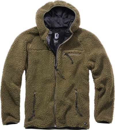 Brandit Teddyfleece Worker Olijf jacket Heren