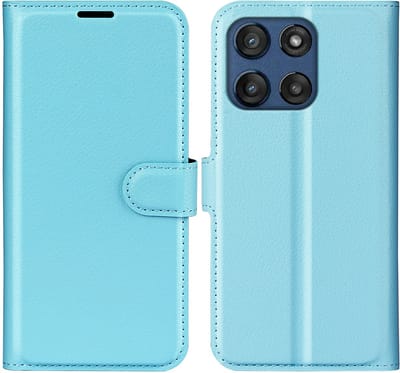 Coverup Hoesje - Geschikt voor Motorola Edge 60 / 60 Fusion Hoesje - Coverup Book Case - Lichtblauw