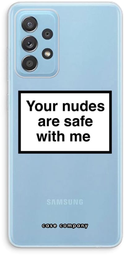 Case Company® - Hoesje geschikt voor Samsung Galaxy A73 hoesje - Safe with me - Soft Cover Telefoonhoesje - Bescherming aan alle Kanten en Schermrand