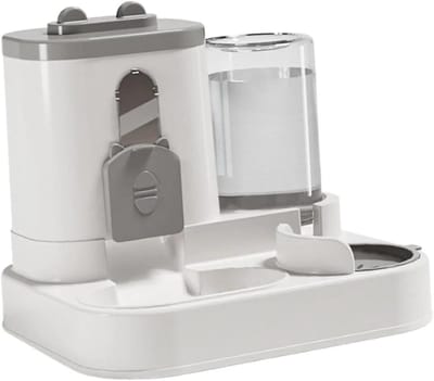Automatische voerbak - Huisdierdispenser - Huisdieren voeren - Dubbele functie - 25.5 cm breed - Niet gespecificeerd