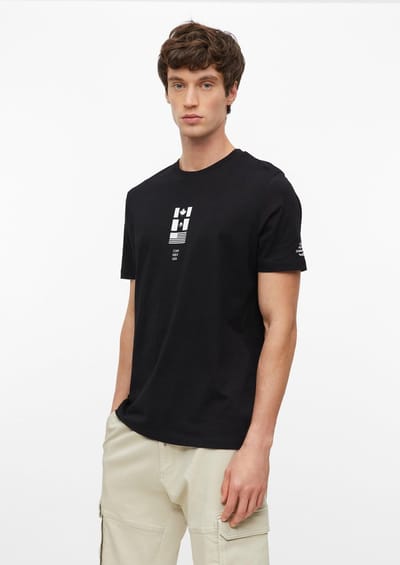 T-shirt van zachte katoenen jersey met print voor- en achterzijde s.Oliver