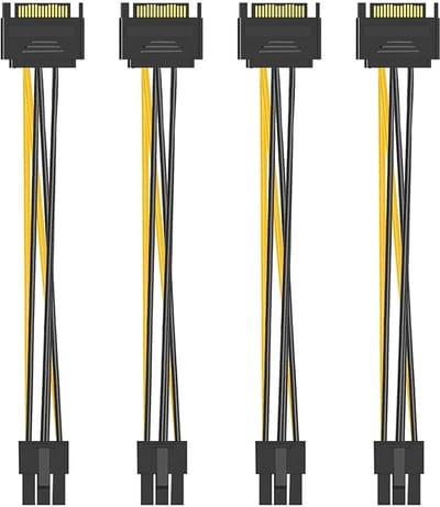 Allecto - Kabel - 15Pin naar 6Pin - Betrouwbare stroomvoorziening