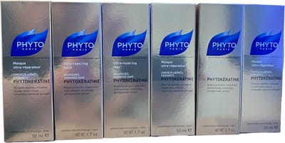 Multibundel 6x Phyto Paris Phytokératine Masker Ultra Repair 50 ml tegen Beschadigd en Broos haar