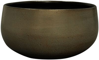 Ter Steege Plantenschaal-Bloempot Shiny Green-Groen D 28 cm H 13 cm Opening 23.5 cm