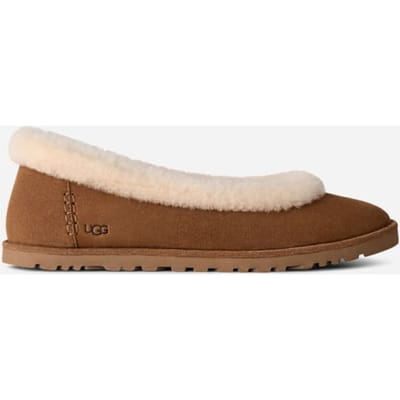 Ugg - Schoenen Cognac Ugg Zora Ballet Flat Ballerina's Cognac 1178111