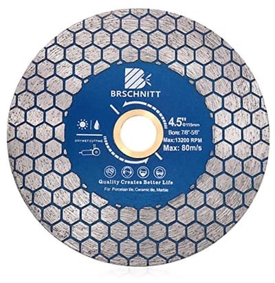 Diamant Snijwiel 115 mm voor Porselein, Tegels, Keramische Tegels, Marmer en Graniet