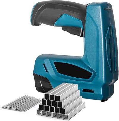 Elektrisch Nietpistool - Draadloze Spijkergun - Meubelreparatie - Dubbele Niet Types - 2000 mAh Batterij - Zwart