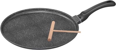 Pannenkoekenpan - Crêpe pan - Lekkere pannenkoeken - Granieten anti-aanbaklaag - Ø 26 cm - Zwart