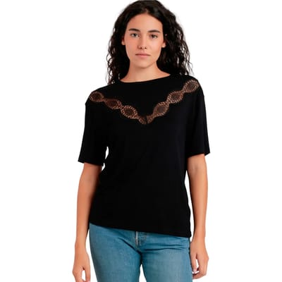 T-shirt dames Admas Chest Lace