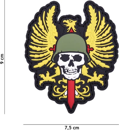 Embleem 3D PVC Spaanse skull