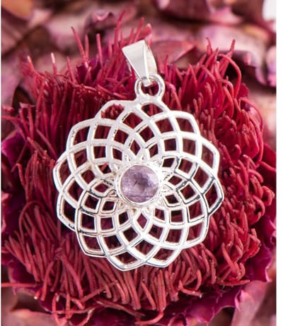 Hanger kroonchakra met amethist