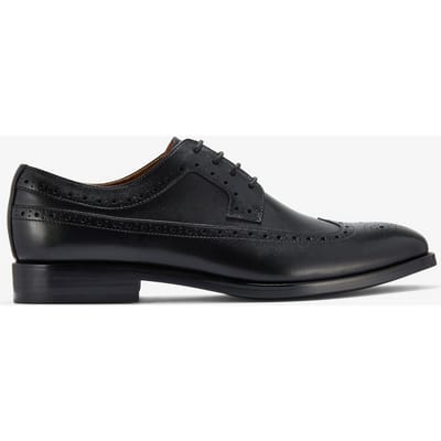 Banstead Tip Zwarte Leren Schoenen