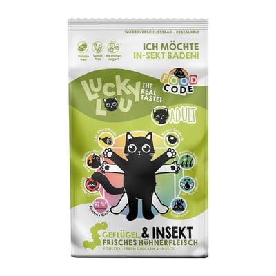 Dubbelpak: 2x1,7kg Lucky Lou Adult Gevogelte & Insecten Kattenvoer droog