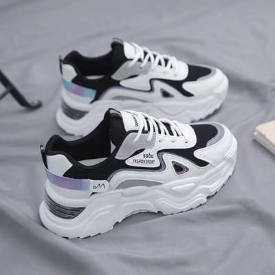 Damesschoenen Lentemode Platform Lichtgewicht Papa Schoenen Nieuw Comfort Outdoor Casual Schoenen Damesschoenen 40 black