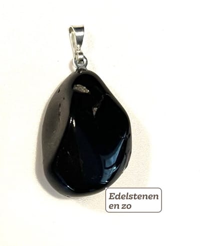 Toermalijn hanger met oogje