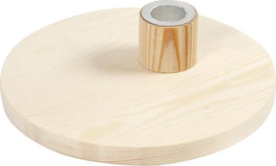 Kandelaar, H: 4 cm, d 16 cm, 1 stuk