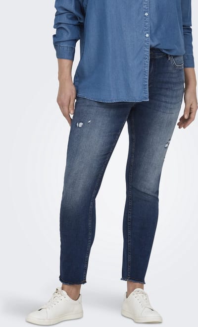 ONLY Carmakoma Skinny fit jeans CARWILLY Mid waist Skinny fit Enkel lengte Jeans