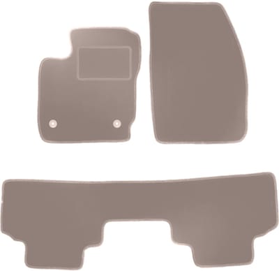 Beige veloursmatten voor: Ford Tourneo Courier combivan (2014-)