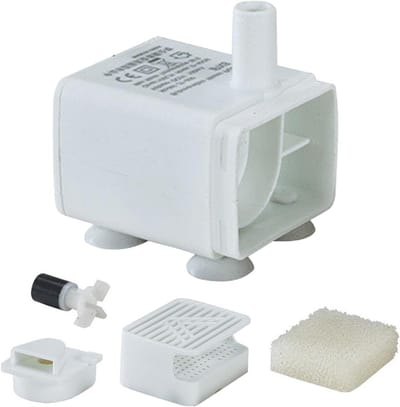 Waterpomp Vervanging - Dompelpomp Stille Motor - Huisdier Hydratatie - Ultra Stille Werking - 1 Stuk - Zwart