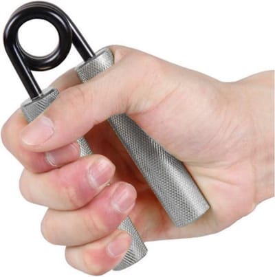 Knijphalter - Duurzame Alluminium en Stalen Knijphalter - Handknijper- Grijs Zwart - 150 lbs