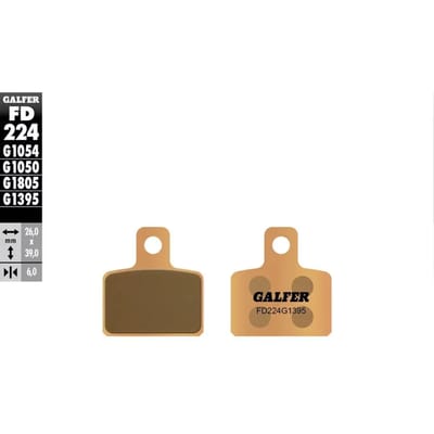 Sinter trial motorfiets remblokken Galfer G1395 FD224