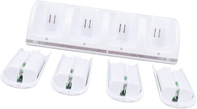 Oplaadstation voor Afstandsbediening - 4-in-1 met 4 Oplaadbare Batterijen van 2800mAh en LED Indicatoren voor Gemakkelijk Gebruik