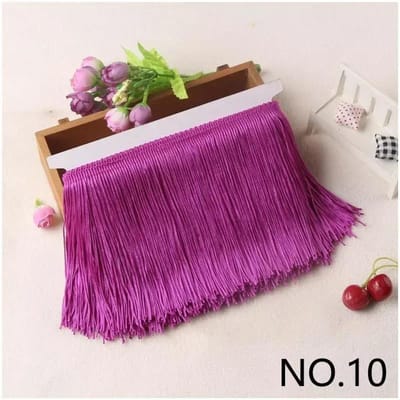 10M 10-30cm Meetee Franje Kwastjes Franjes voor Tassen Decoratieve Afwerkingen Franjes voor Gordijnen Kleding Kant Lint Stof Accessoires 10cm