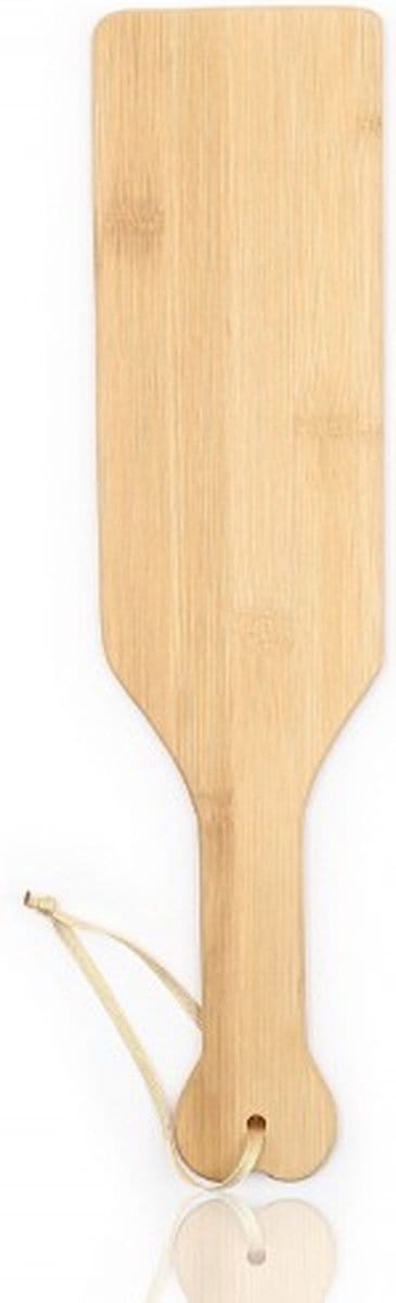 Nooitmeersaai - Houten brede paddle met koord - 42 cm