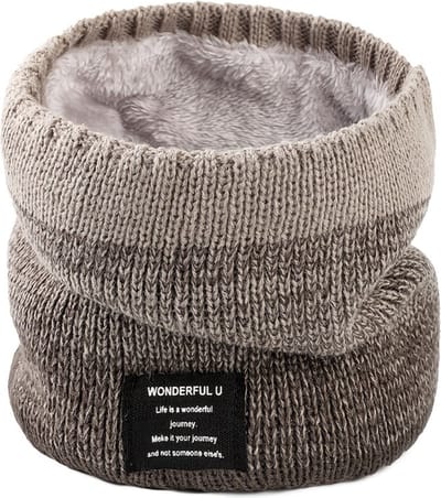 Nivard Nekwarmer - Dames - Fleece - Motor - Bandana - Masker - Colsjaal - Sjaal - Gewatteerd - Skiën - Winter - Fietsen - Khaki