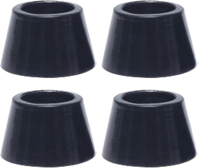 Ronde Rubberen Voetjes - Meubelbeschermers - Meubels Beschermen - Met Schroefbevestiging - 4 Stuks - Zwart