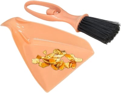 Mini Bezem en Blik Set - Stoffer en Blik - Snel Kruimels Verwijderen - Ergonomisch Antislip Handvat - 11x235 cm