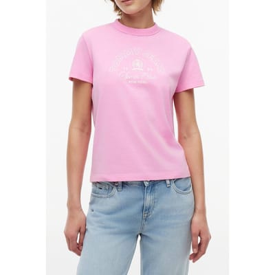 Tommy Hilfiger Regular Heritage Logo Pink Daisy Größe: S | Hemden Outlet | Damen | Rosa