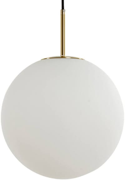 Light & Living Hanglamp Medina - Wit Glas - Ø30cm - Modern - Hanglampen Eetkamer, Slaapkamer, Woonkamer
